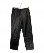 LOEWEロエベ）の古着「レザーパンツ」｜ブラック