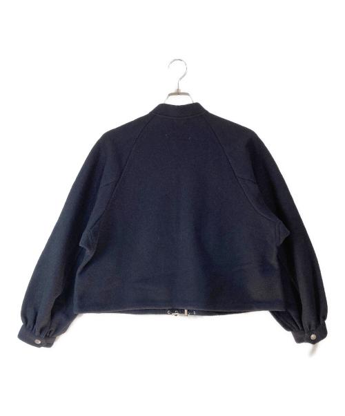 MACPHEE（マカフィー）MACPHEE (マカフィー) ウールリングヤーン ジップアップブルゾン ネイビー サイズ:36の古着・服飾アイテム