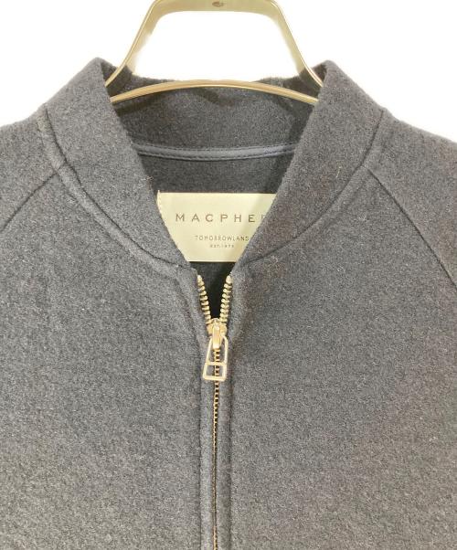 MACPHEE（マカフィー）MACPHEE (マカフィー) ウールリングヤーン ジップアップブルゾン ネイビー サイズ:36の古着・服飾アイテム