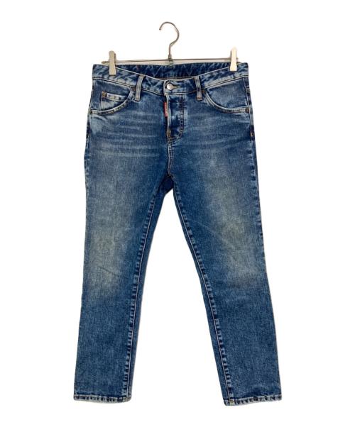 DSQUARED2（ディースクエアード）DSQUARED2 (ディースクエアード) COOL GIRL CROPPED ブルー サイズ:38の古着・服飾アイテム