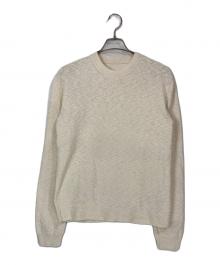Maison Margiela（メゾンマルジェラ）の古着「ピリング加工クルーネックニット」｜ホワイト