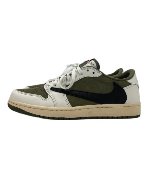 NIKE（ナイキ）NIKE (ナイキ) TRAVIS SCOTT (トラヴィススコット) エアジョーダン1 ロー OG SP Reverse Olive サイズ:27.5cmの古着・服飾アイテム