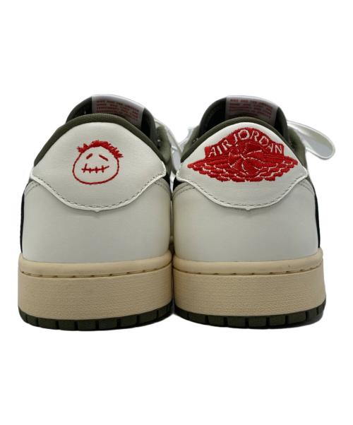 NIKE（ナイキ）NIKE (ナイキ) TRAVIS SCOTT (トラヴィススコット) エアジョーダン1 ロー OG SP Reverse Olive サイズ:27.5cmの古着・服飾アイテム