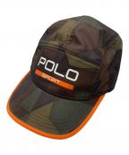 POLO SPORTポロスポーツ）の古着「デジタルカモキャップ」｜グリーン×ブラウン