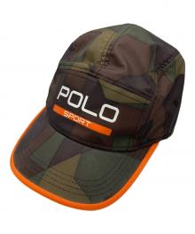 POLO SPORT（ポロスポーツ）の古着「デジタルカモキャップ」｜グリーン×ブラウン