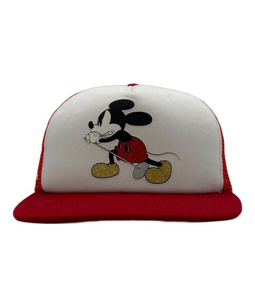 SUPREME（シュプリーム）Supreme (シュプリーム) NUMBER (N)INE (ナンバーナイン) Mickey Mouse Cap レッド サイズ:58cmの古着・服飾アイテム