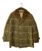 PENDLETONペンドルトン）の古着「グレンチェックウールコート」｜ブラウン