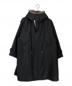IENAイエナ）の古着「ウーステッドフランネルモッズコート」｜ブラック
