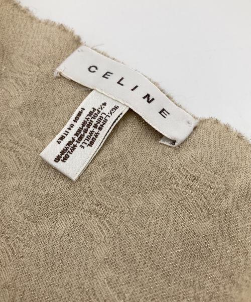 CELINE（セリーヌ）CELINE (セリーヌ) トリオンフ柄ストール ベージュの古着・服飾アイテム
