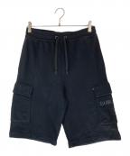 BURBERRYバーバリー）の古着「Horseferry Print Cotton Drawcord Shorts」｜ブラック