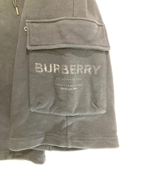 BURBERRY（バーバリー）BURBERRY (バーバリー) Horseferry Print Cotton Drawcord Shorts ブラック サイズ:Sの古着・服飾アイテム