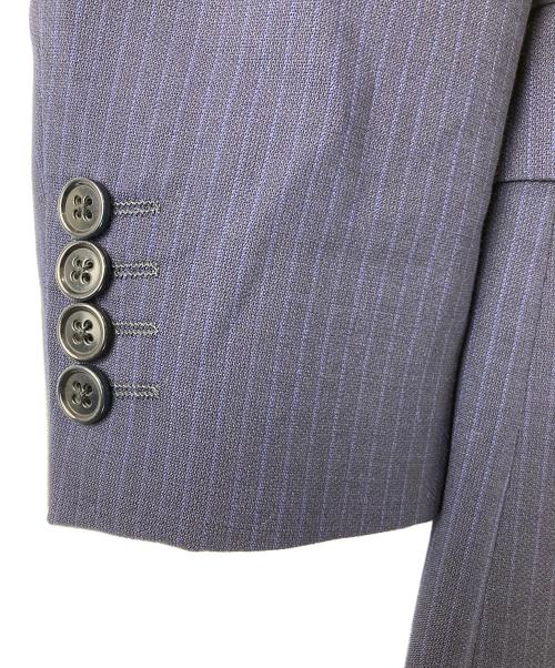 EMPORIO ARMANI（エンポリオ アルマーニ）EMPORIO ARMANI (エンポリオ アルマーニ) ストライプ2Bジャケット ネイビー サイズ:44の古着・服飾アイテム