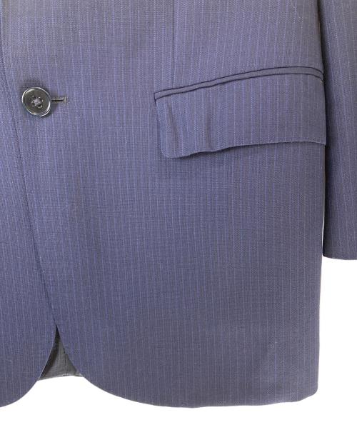 EMPORIO ARMANI（エンポリオ アルマーニ）EMPORIO ARMANI (エンポリオ アルマーニ) ストライプ2Bジャケット ネイビー サイズ:44の古着・服飾アイテム