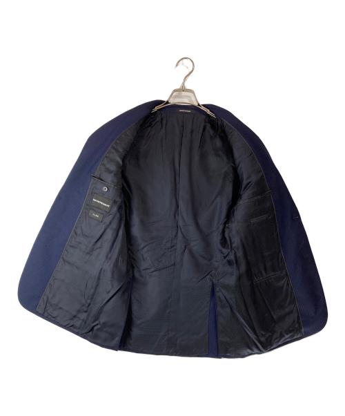EMPORIO ARMANI（エンポリオ アルマーニ）EMPORIO ARMANI (エンポリオ アルマーニ) ストライプ2Bジャケット ネイビー サイズ:44の古着・服飾アイテム