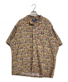 POLO RALPH LAUREN（ポロ・ラルフローレン）の古着「オープンカラー半袖総柄シャツ」｜ベージュ