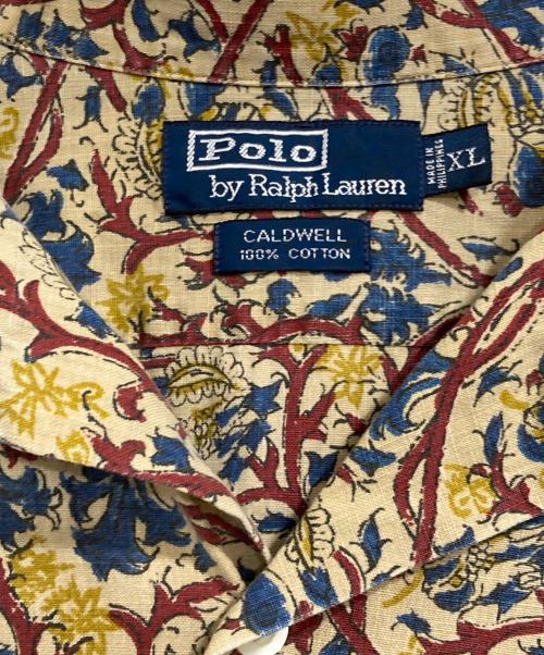 POLO RALPH LAUREN（ポロ・ラルフローレン）POLO RALPH LAUREN (ポロ・ラルフローレン) オープンカラー半袖総柄シャツ ベージュ サイズ:XLの古着・服飾アイテム