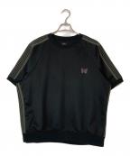 Needlesニードルズ）の古着「Track S/S Crew Neck Shirt-Poly Smooth」｜ブラック