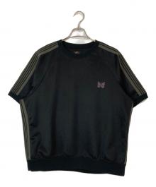 Needles（ニードルズ）の古着「Track S/S Crew Neck Shirt-Poly Smooth」｜ブラック