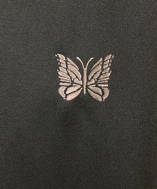 Needles（ニードルズ）Needles (ニードルズ) Track S/S Crew Neck Shirt-Poly Smooth ブラック サイズ:Lの古着・服飾アイテム