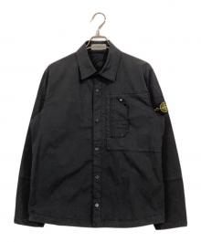 STONE ISLAND（ストーンアイランド）の古着「コットンシャツ」｜ブラック