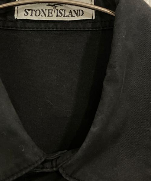 STONE ISLAND（ストーンアイランド）STONE ISLAND (ストーンアイランド) コットンシャツ ブラック サイズ:Ⅿの古着・服飾アイテム