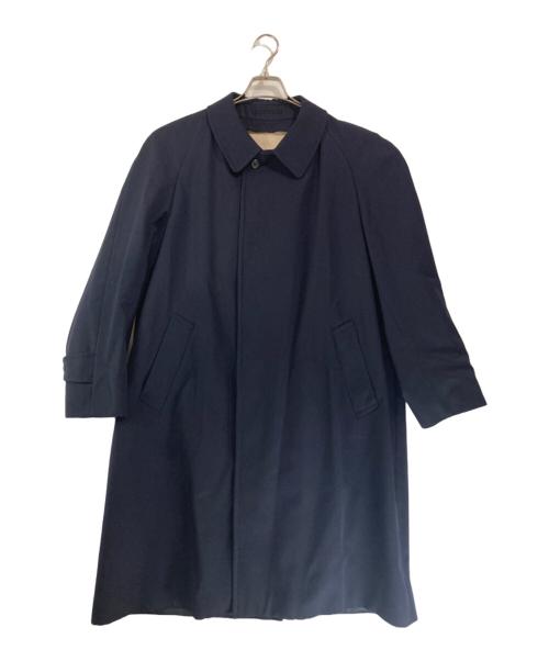 Aquascutum（アクアスキュータム）Aquascutum (アクアスキュータム) ライナー付きステンカラーコート ネイビー サイズ:40の古着・服飾アイテム