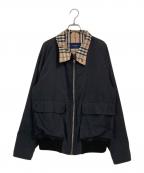 BURBERRY LONDONバーバリーロンドン）の古着「裏ノヴァチェックブルゾン」｜ブラック