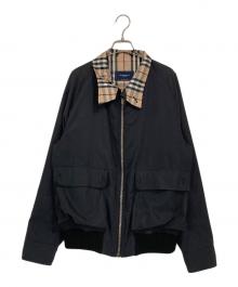 BURBERRY LONDON（バーバリーロンドン）の古着「裏ノヴァチェックブルゾン」｜ブラック