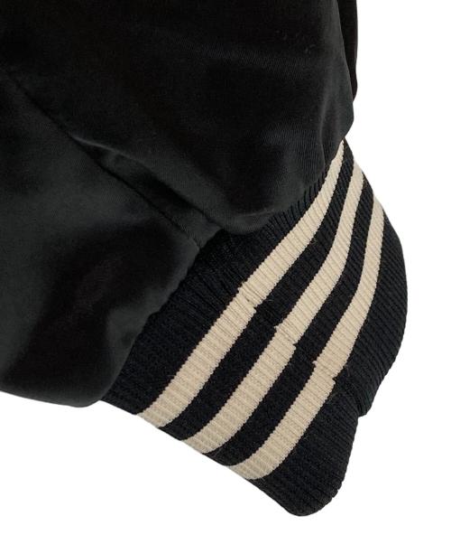 skookum（スクーカム）SKOOKUM (スクーカム) MONKEY TIME (モンキータイム) NYLON SATIN VARSITY JACKET ブラック サイズ:XLの古着・服飾アイテム