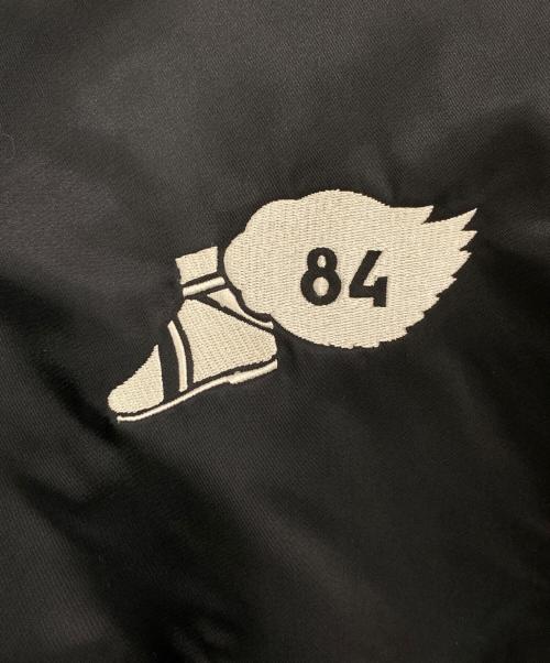 skookum（スクーカム）SKOOKUM (スクーカム) MONKEY TIME (モンキータイム) NYLON SATIN VARSITY JACKET ブラック サイズ:XLの古着・服飾アイテム