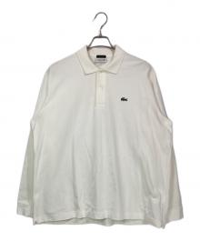 LACOSTE×BEAUTY&YOUTH（ラコステ×ビューティーアンドユース）の古着「WIDE LONG SLEEVE POLO SHIRTS」｜ホワイト