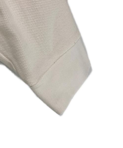 LACOSTE（ラコステ）LACOSTE (ラコステ) BEAUTY&YOUTH (ビューティーアンドユース) WIDE LONG SLEEVE POLO SHIRTS ホワイト サイズ:Ⅿの古着・服飾アイテム