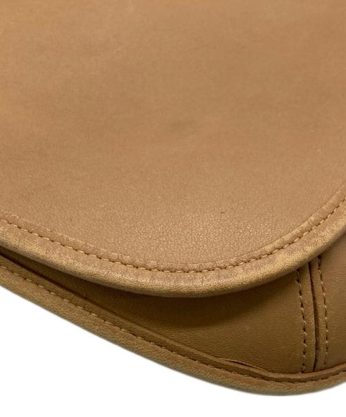 COACH（コーチ）COACH (コーチ) レザーショルダーバッグ ベージュの古着・服飾アイテム