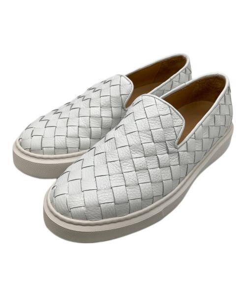 Per noi（ペルノイ）Per noi (ペルノイ) スリッポン ホワイト サイズ:25の古着・服飾アイテム