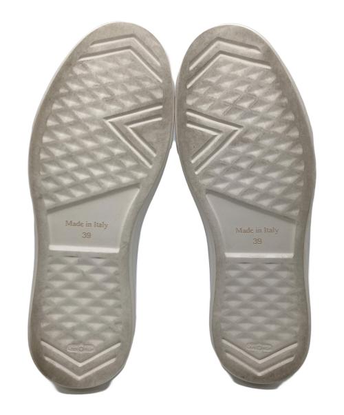 Per noi（ペルノイ）Per noi (ペルノイ) スリッポン ホワイト サイズ:25の古着・服飾アイテム