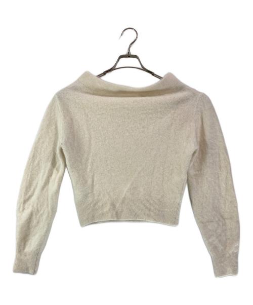 Snidel（スナイデル）Snidel (スナイデル) フォックスカシミヤオフショルプルオーバー ベージュ サイズ:FREEの古着・服飾アイテム