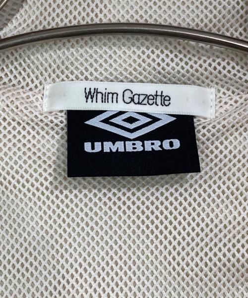 Whim Gazette（ウィムガゼット）Whim Gazette (ウィムガゼット) UMBRO (アンブロ) フーディーブルゾン アイボリー サイズ:FREEの古着・服飾アイテム