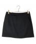 Whim Gazette（ウィムガゼット）の古着「ウールギャバミニスカート」｜ブラック