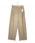 Whim Gazette（ウィムガゼット）の古着「ワイドタックパンツ」｜ベージュ