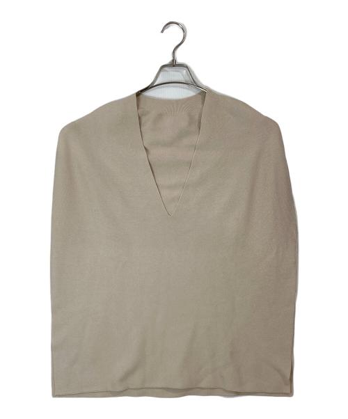 Whim Gazette（ウィムガゼット）Whim Gazette (ウィムガゼット) ホールガーメントプルオーバー ベージュ サイズ:FREEの古着・服飾アイテム