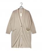 Whim Gazetteウィムガゼット）の古着「ハイゲージテンジクロングカーディガン」｜ベージュ