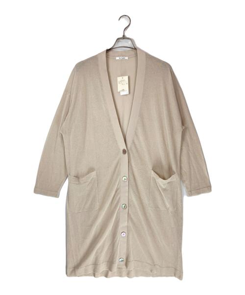 Whim Gazette（ウィムガゼット）Whim Gazette (ウィムガゼット) ハイゲージテンジクロングカーディガン ベージュ サイズ:FREE 未使用品の古着・服飾アイテム