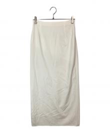 Whim Gazette（ウィムガゼット）の古着「ジャージーIラインロングスカート」｜ベージュ