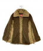 DIESELディーゼル）の古着「フェイクファージャケット」｜ブラウン