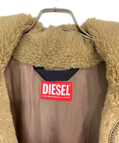 DIESEL（ディーゼル）DIESEL (ディーゼル) フェイクファージャケット ブラウン サイズ:Ⅿの古着・服飾アイテム