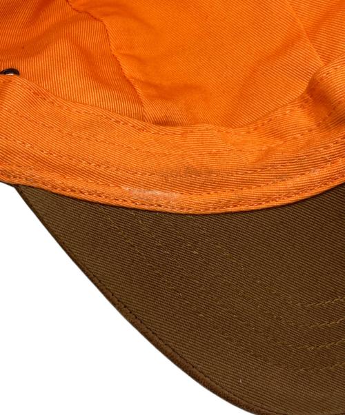 POLO RALPH LAUREN（ポロ・ラルフローレン）POLO RALPH LAUREN (ポロ・ラルフローレン) ラムスキンキャップ グリーン×ブラウンの古着・服飾アイテム