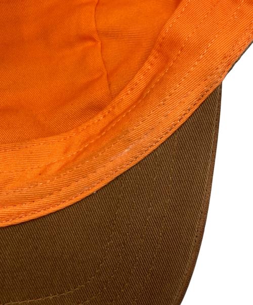 POLO RALPH LAUREN（ポロ・ラルフローレン）POLO RALPH LAUREN (ポロ・ラルフローレン) ラムスキンキャップ グリーン×ブラウンの古着・服飾アイテム