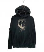 Hysteric Glamourヒステリックグラマー）の古着「SKULL BERRY プリント パーカー」｜ブラック