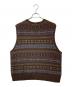 POLO RALPH LAUREN (ポロ・ラルフローレン) フェアアイル柄ニットベスト ブラウン サイズ:XL：10000円
