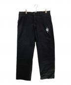 Cypress Hill×POTMEETSPOPサイプレスヒル×ポットミーツポップ）の古着「SKULL & COMPASS WORK PANTS」｜ブラック